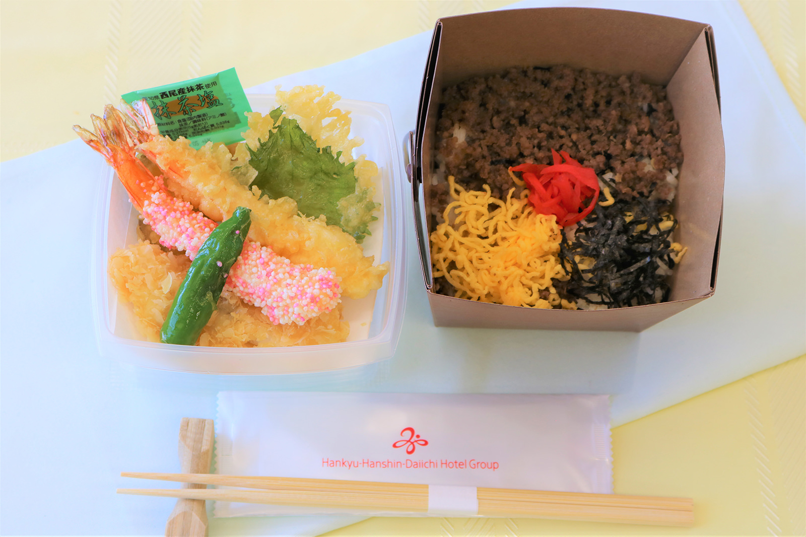 東京第一ホテル_そぼろ御飯天ぷら弁当